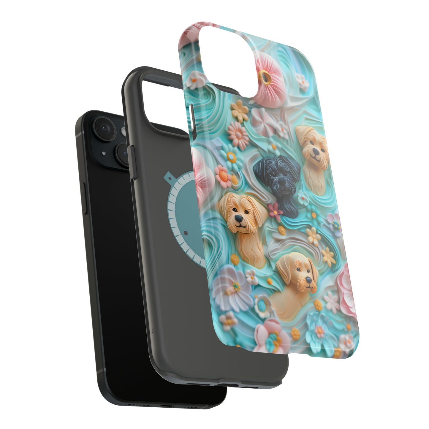 MagSafe Tough Case - Pastel Frosting Design Dog iPhone Case - Pets on Merch
