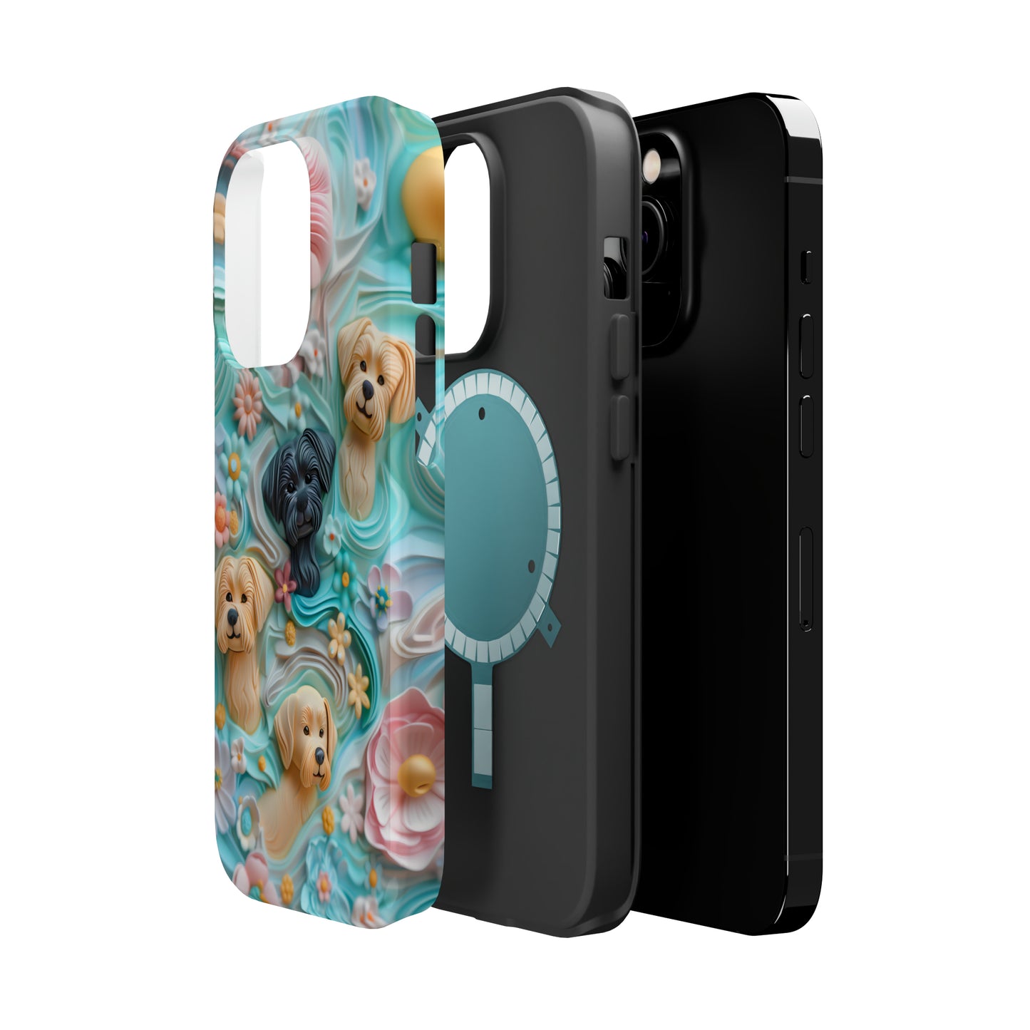 MagSafe Tough Case - Pastel Frosting Design Dog iPhone Case - Pets on Merch