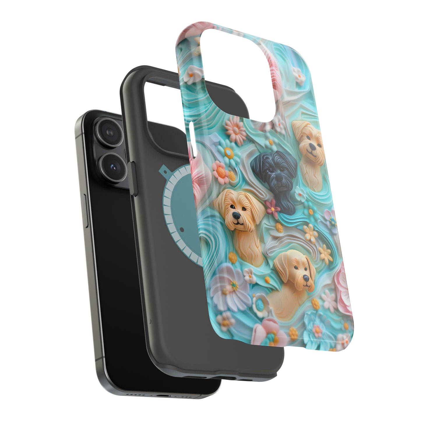 MagSafe Tough Case - Pastel Frosting Design Dog iPhone Case - Pets on Merch