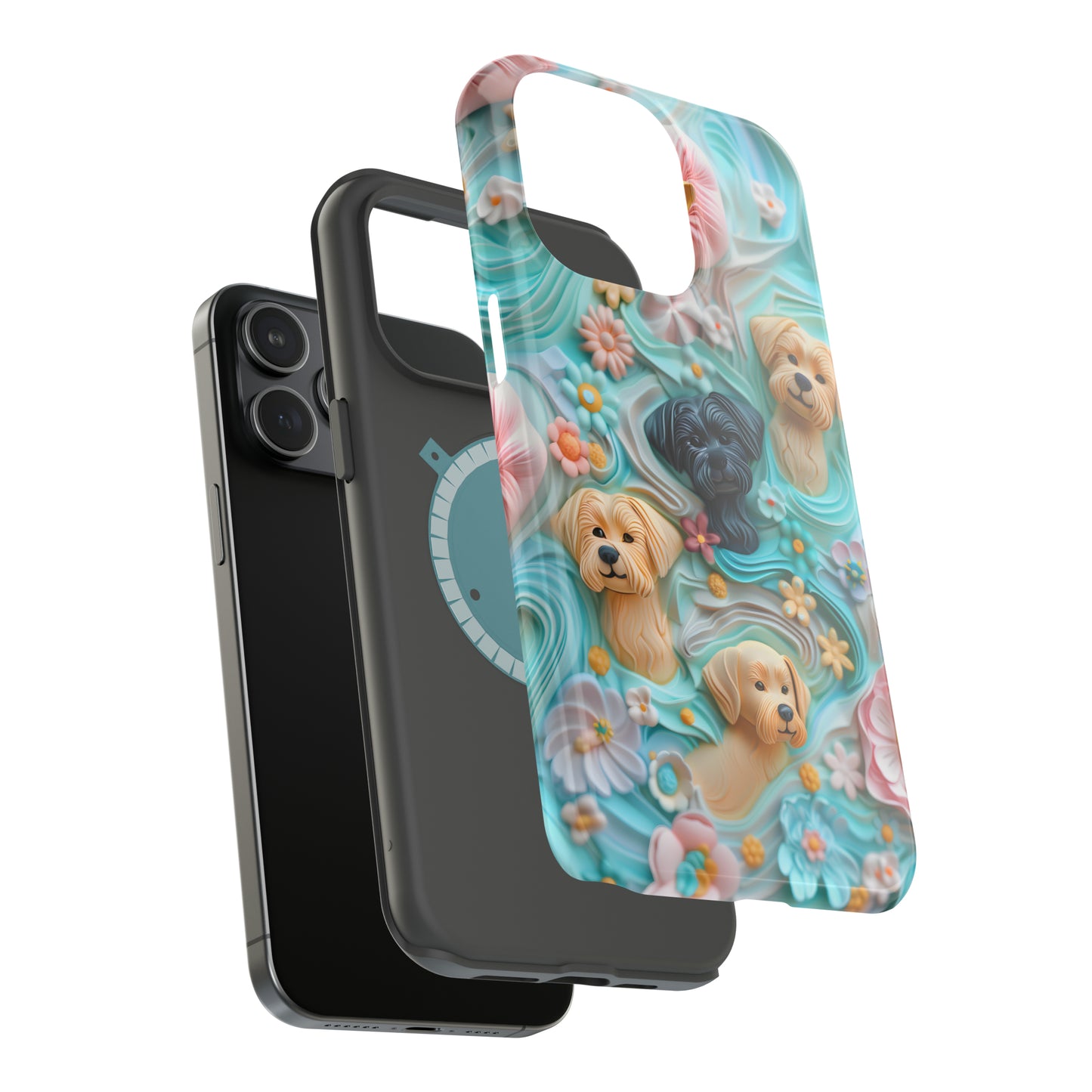 MagSafe Tough Case - Pastel Frosting Design Dog iPhone Case - Pets on Merch