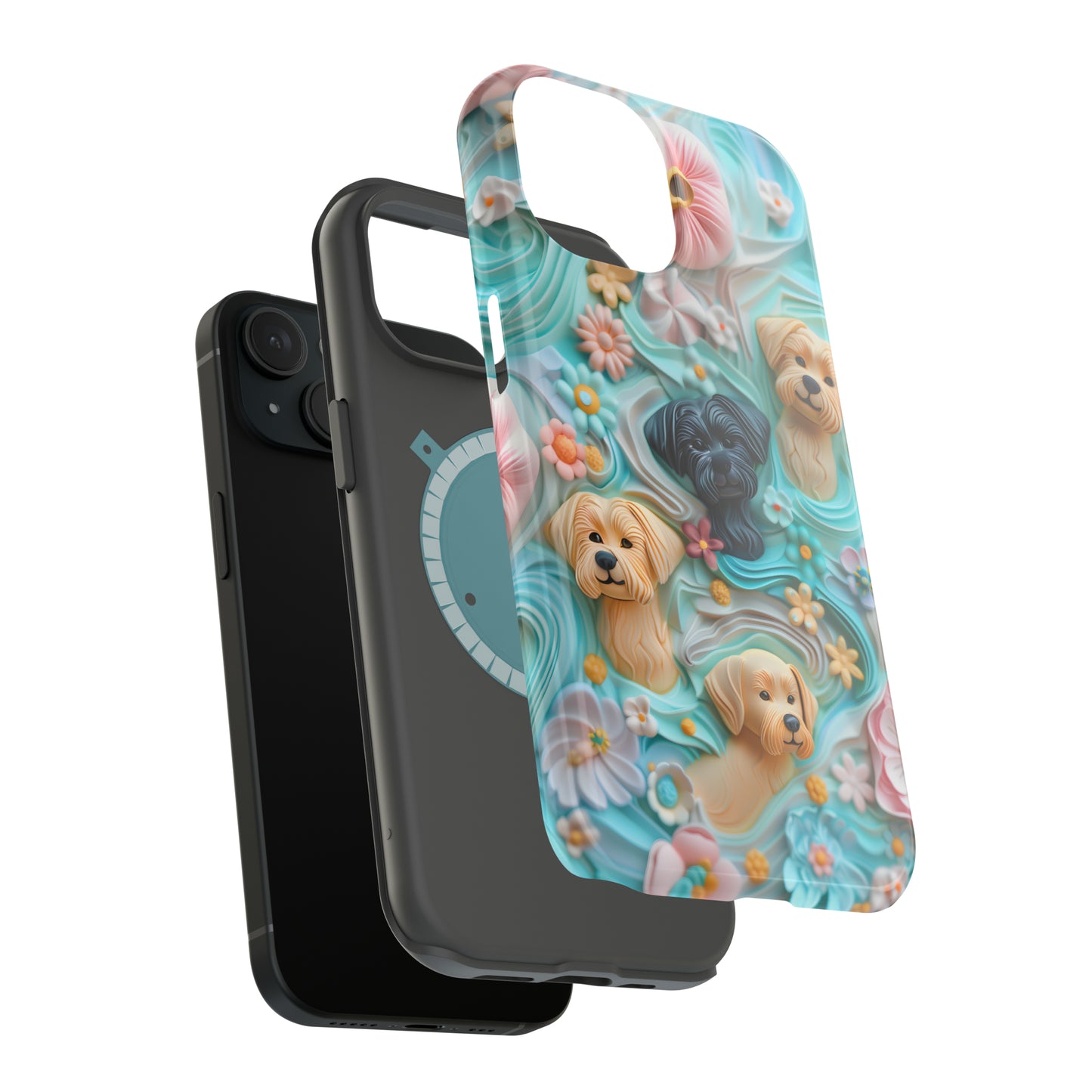 MagSafe Tough Case - Pastel Frosting Design Dog iPhone Case - Pets on Merch