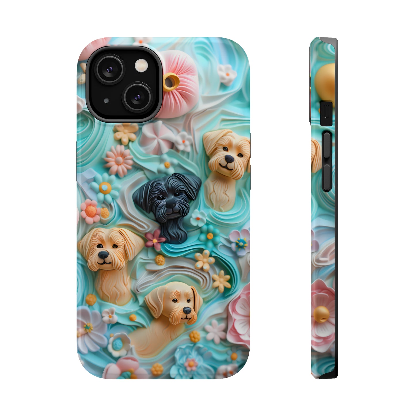 MagSafe Tough Case - Pastel Frosting Design Dog iPhone Case - Pets on Merch