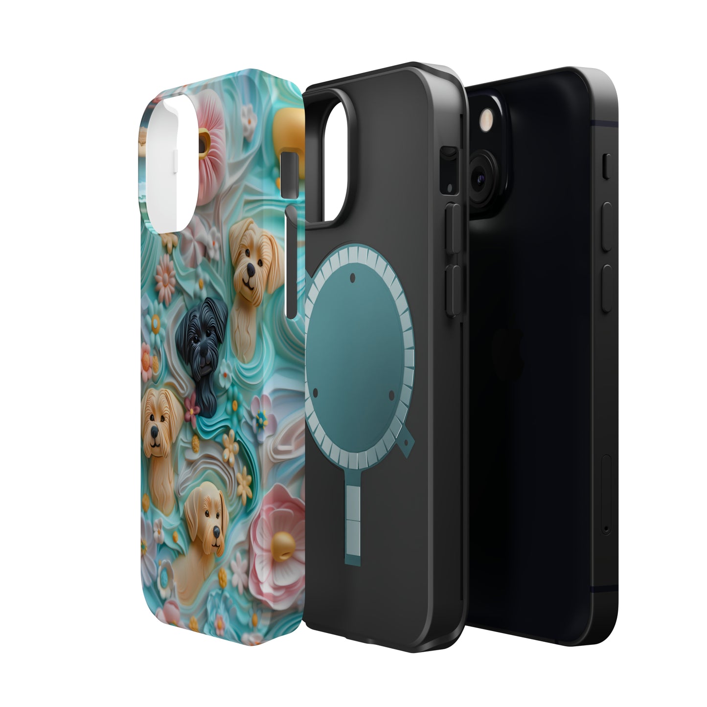 MagSafe Tough Case - Pastel Frosting Design Dog iPhone Case - Pets on Merch