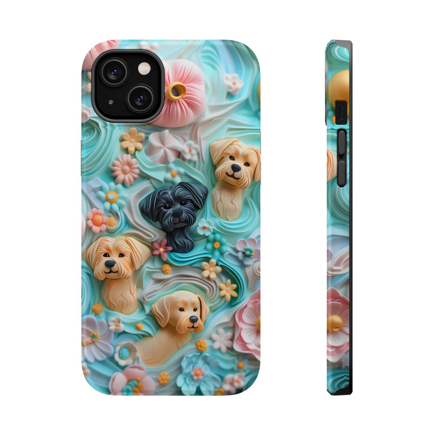 MagSafe Tough Case - Pastel Frosting Design Dog iPhone Case - Pets on Merch