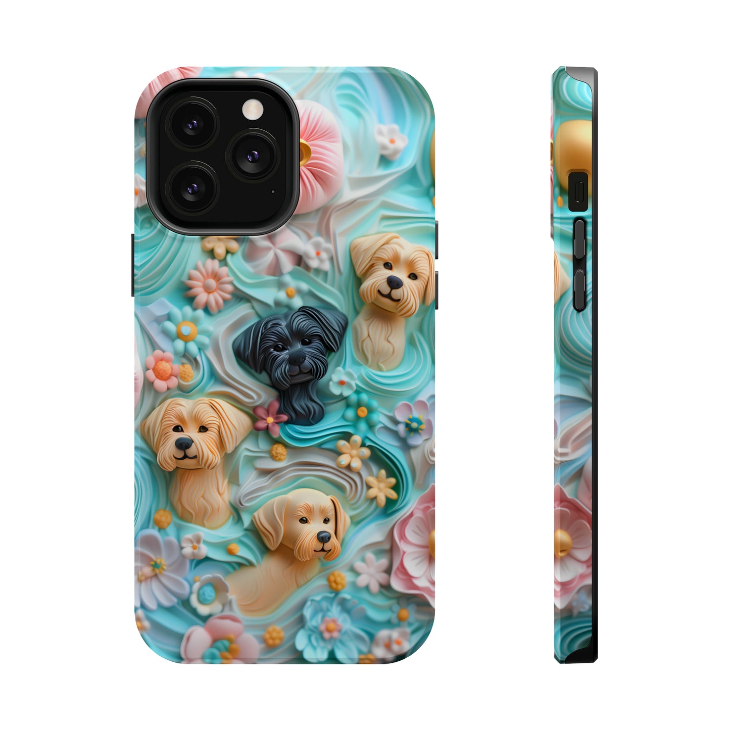 MagSafe Tough Case - Pastel Frosting Design Dog iPhone Case - Pets on Merch