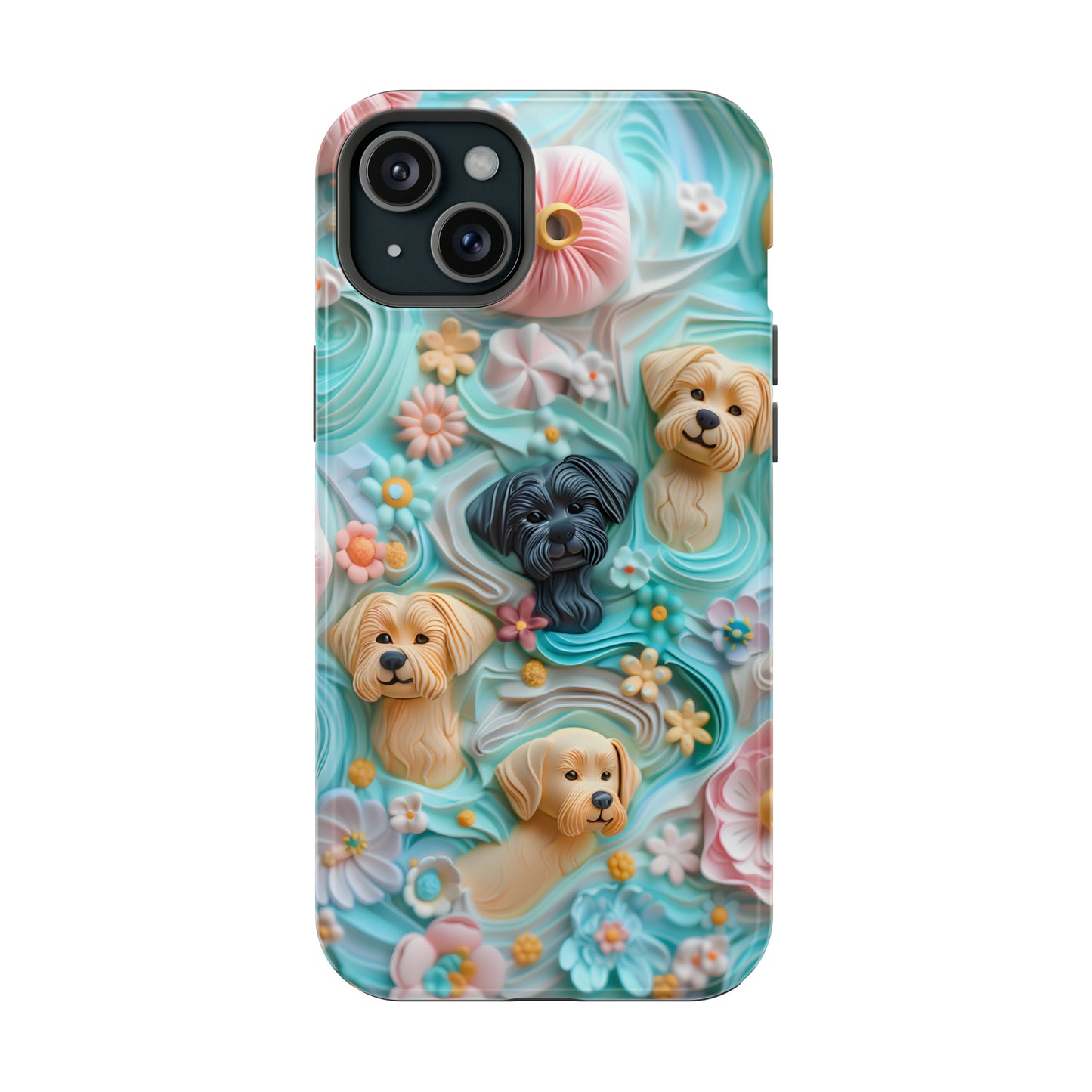 MagSafe Tough Case - Pastel Frosting Design Dog iPhone Case - Pets on Merch