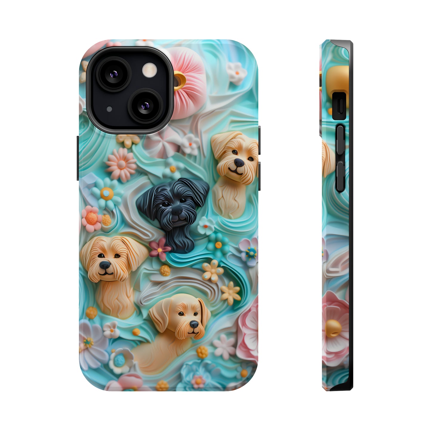 MagSafe Tough Case - Pastel Frosting Design Dog iPhone Case - Pets on Merch