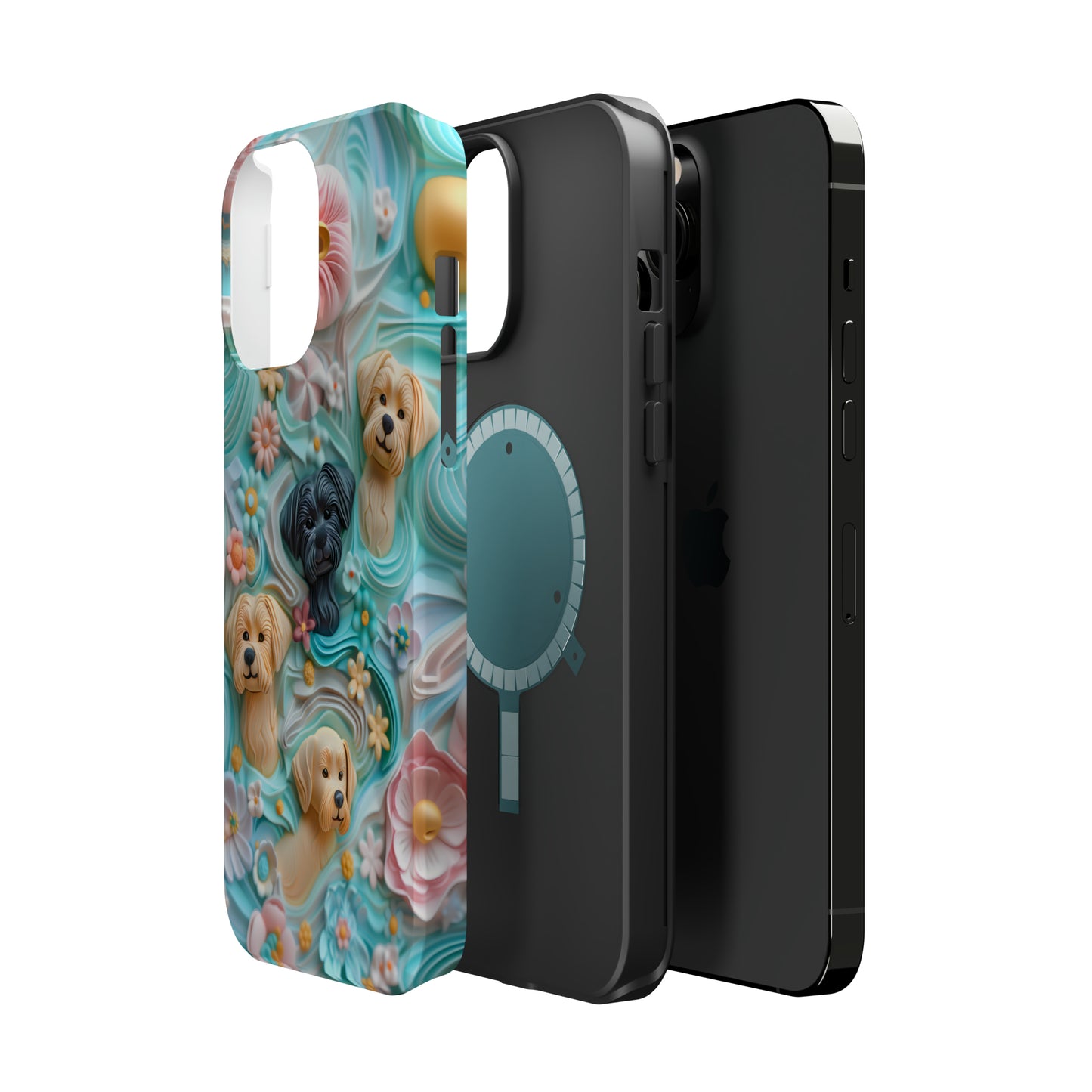 MagSafe Tough Case - Pastel Frosting Design Dog iPhone Case - Pets on Merch