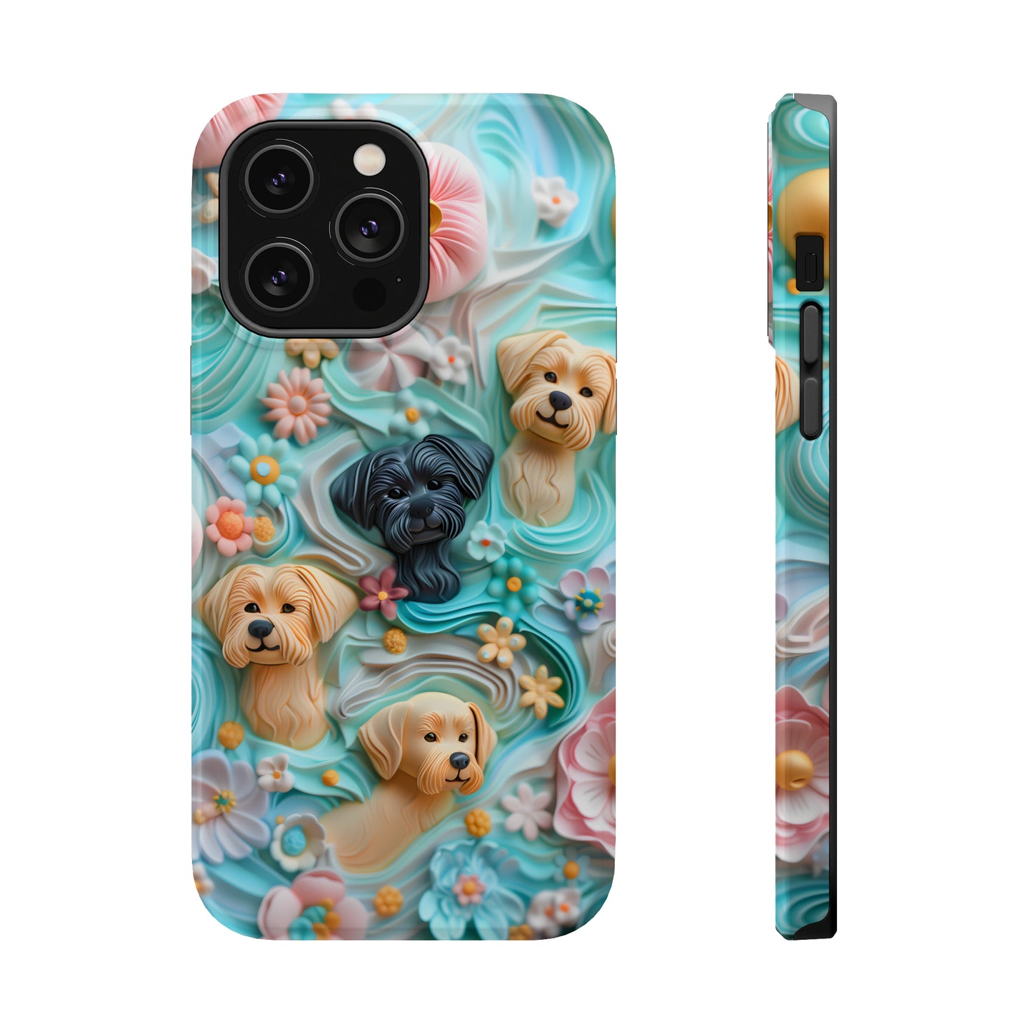 MagSafe Tough Case - Pastel Frosting Design Dog iPhone Case - Pets on Merch