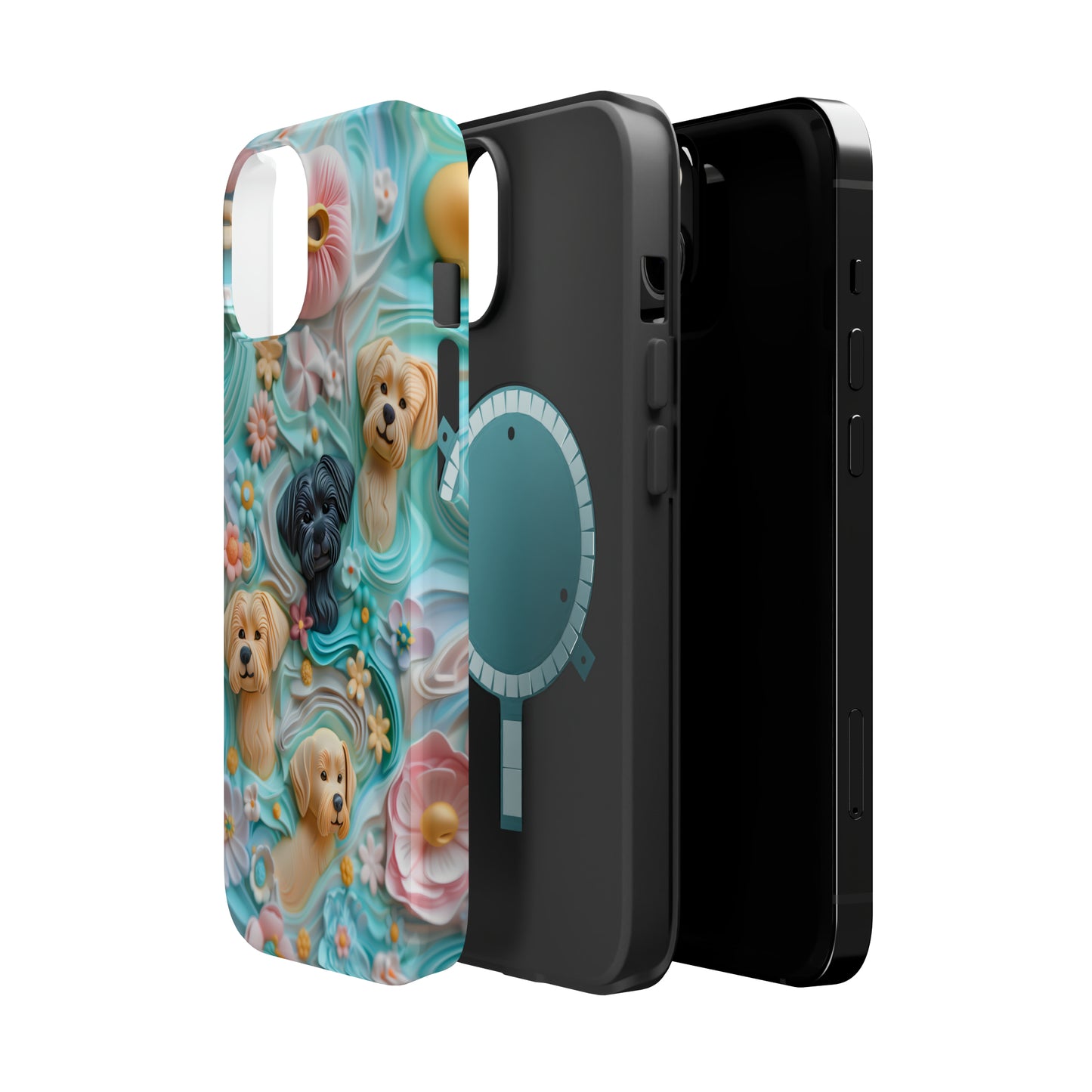 MagSafe Tough Case - Pastel Frosting Design Dog iPhone Case - Pets on Merch