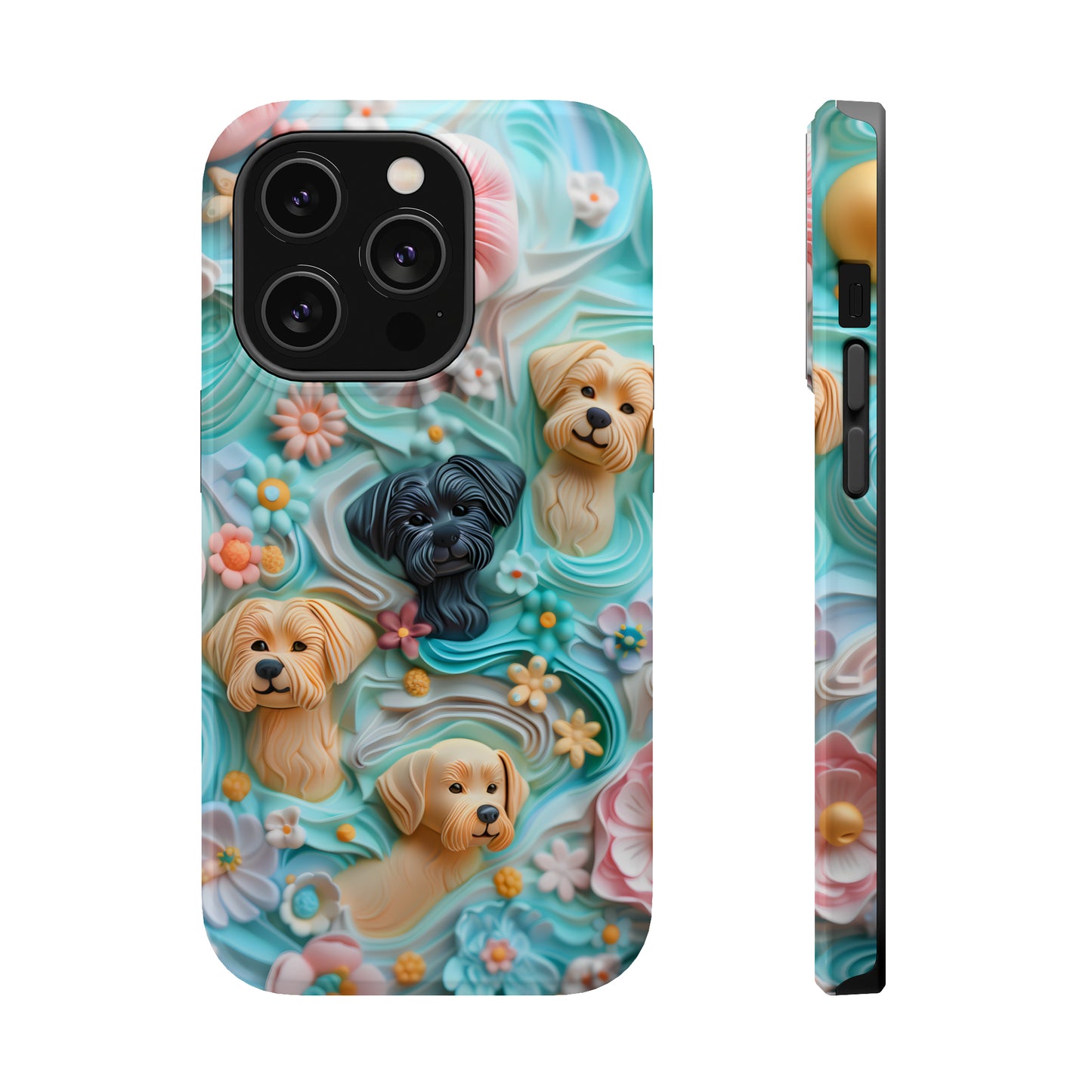 MagSafe Tough Case - Pastel Frosting Design Dog iPhone Case - Pets on Merch
