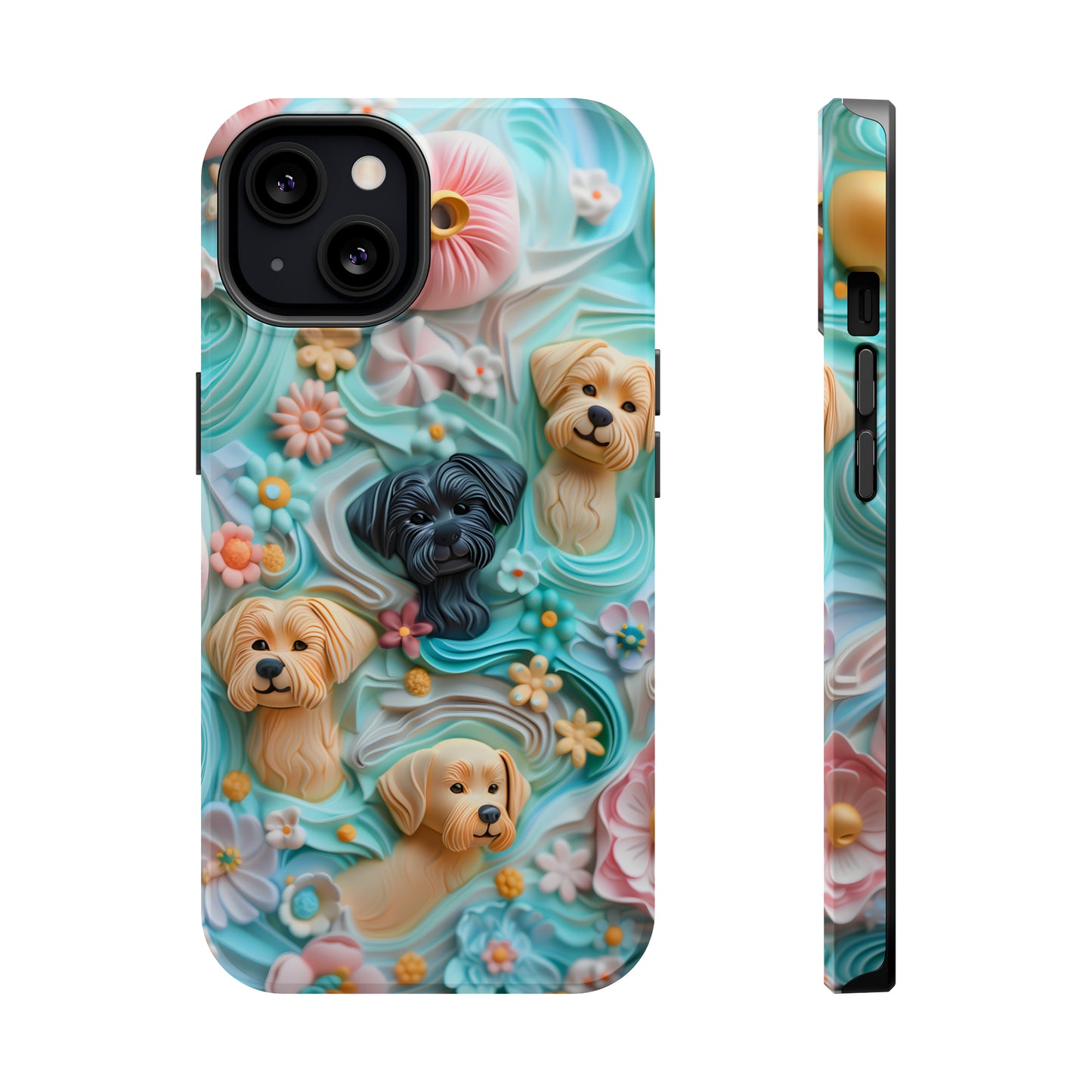 MagSafe Tough Case - Pastel Frosting Design Dog iPhone Case - Pets on Merch