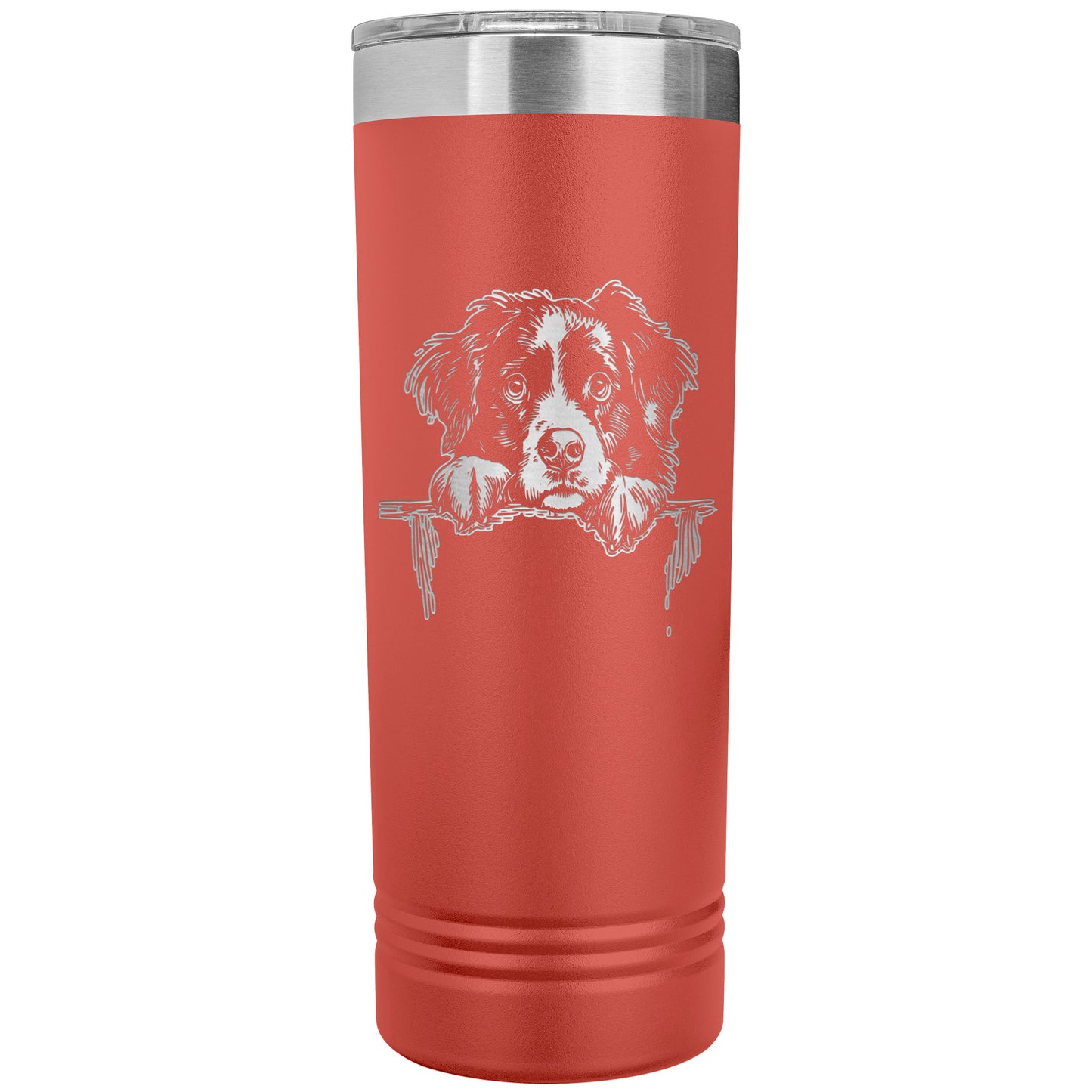 Bernese Mountain Dog Owner Gift Skinny Tumbler 22oz makes a great Berner Lover Gift. Ultra-durable double-wall stainless steel that is vacuum insulated