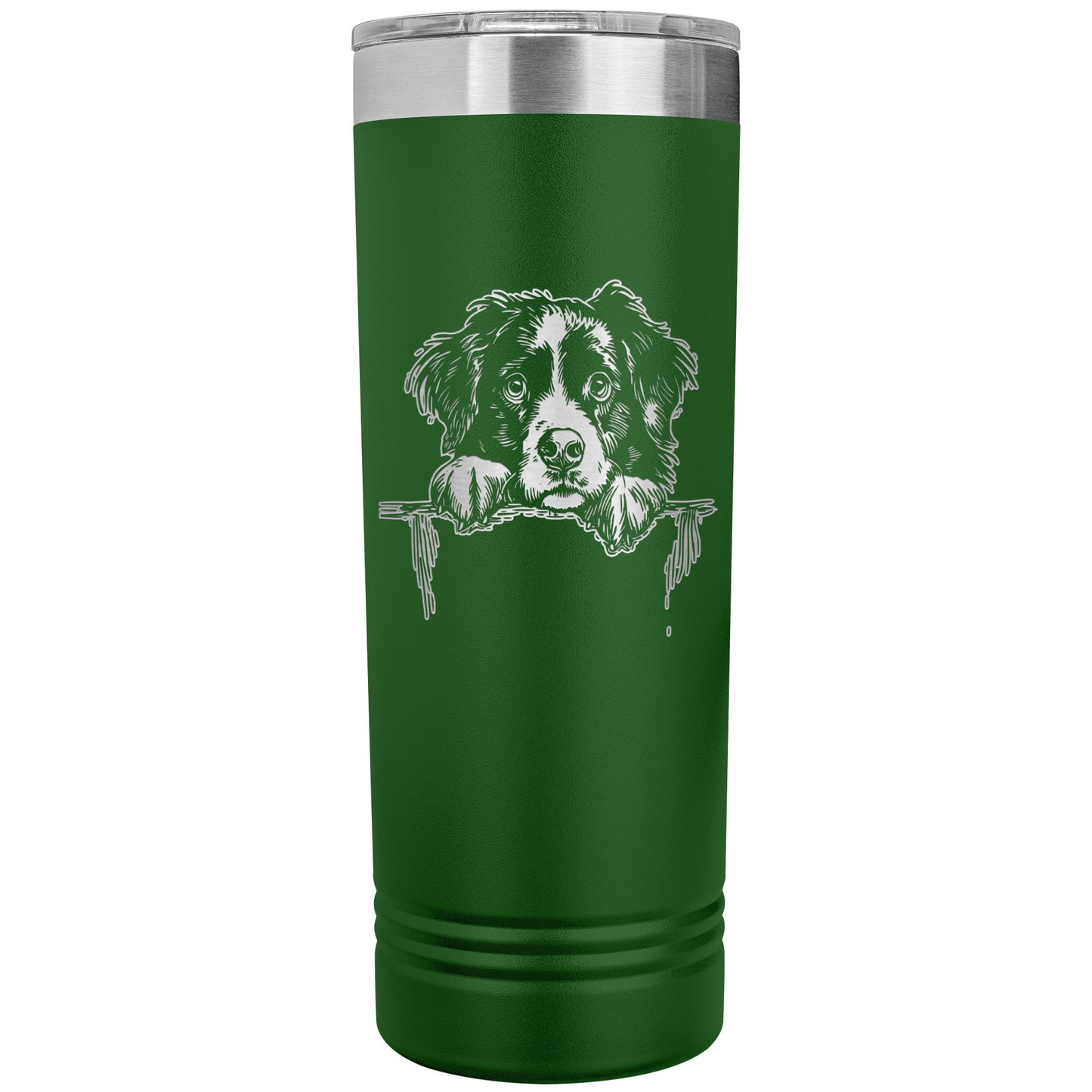 Bernese Mountain Dog Owner Gift Skinny Tumbler 22oz makes a great Berner Lover Gift. Ultra-durable double-wall stainless steel that is vacuum insulated