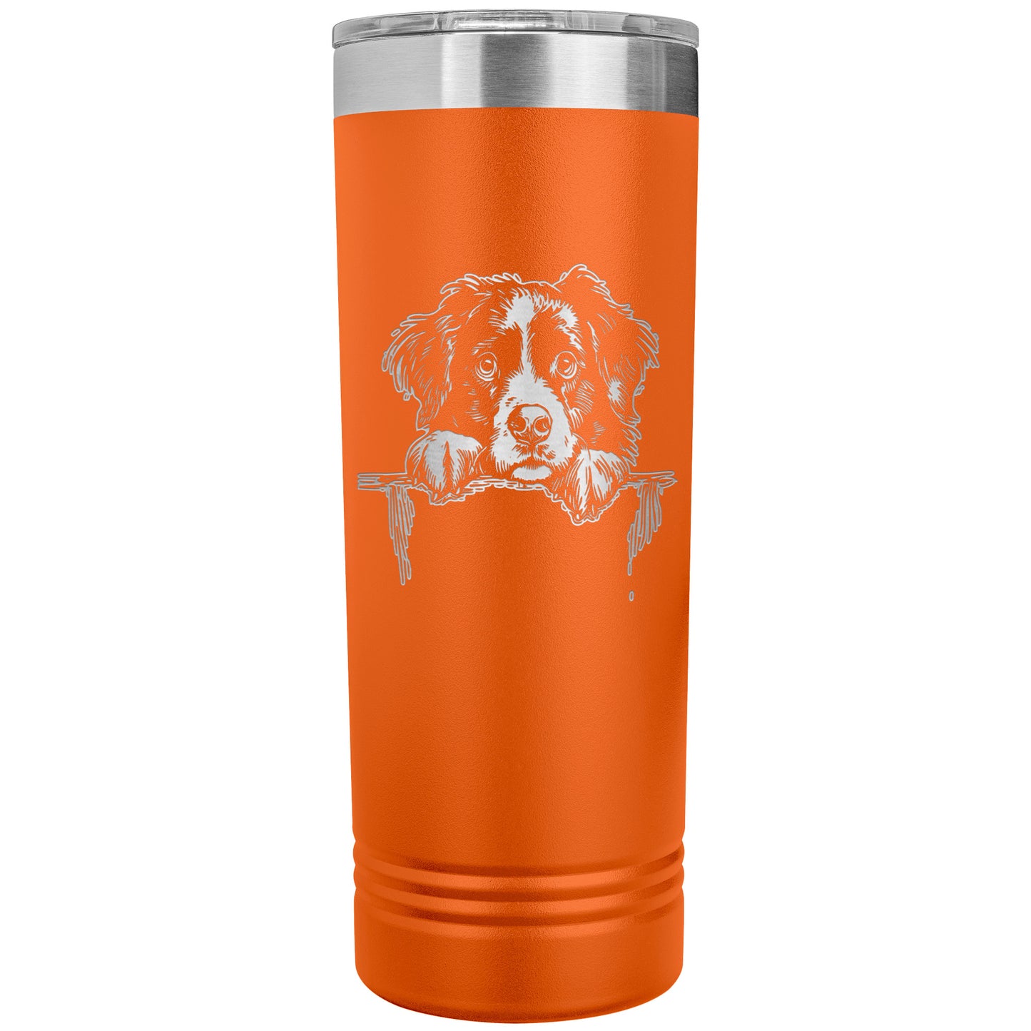 Bernese Mountain Dog Owner Gift Skinny Tumbler 22oz makes a great Berner Lover Gift. Ultra-durable double-wall stainless steel that is vacuum insulated