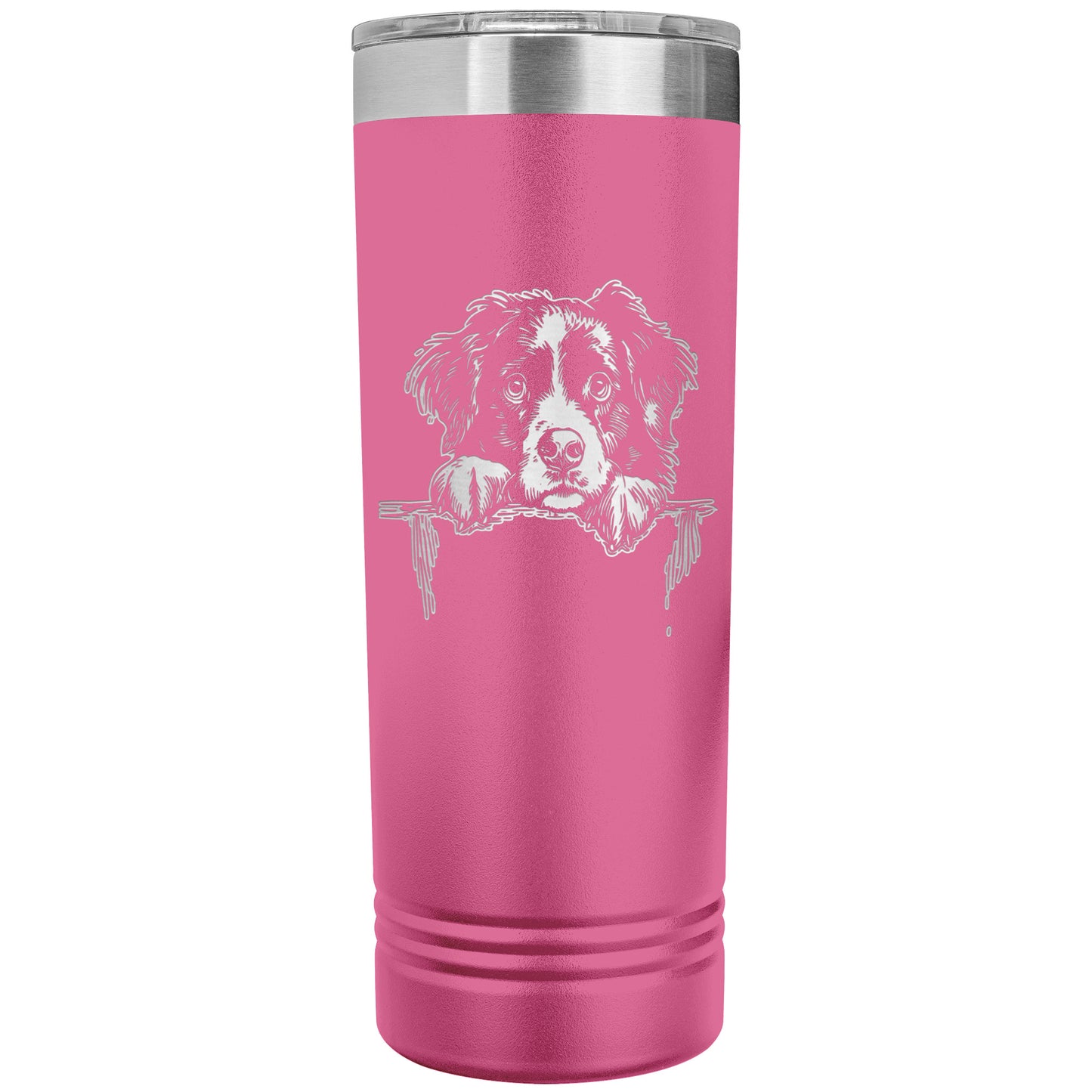 Bernese Mountain Dog Owner Gift Skinny Tumbler 22oz makes a great Berner Lover Gift. Ultra-durable double-wall stainless steel that is vacuum insulated