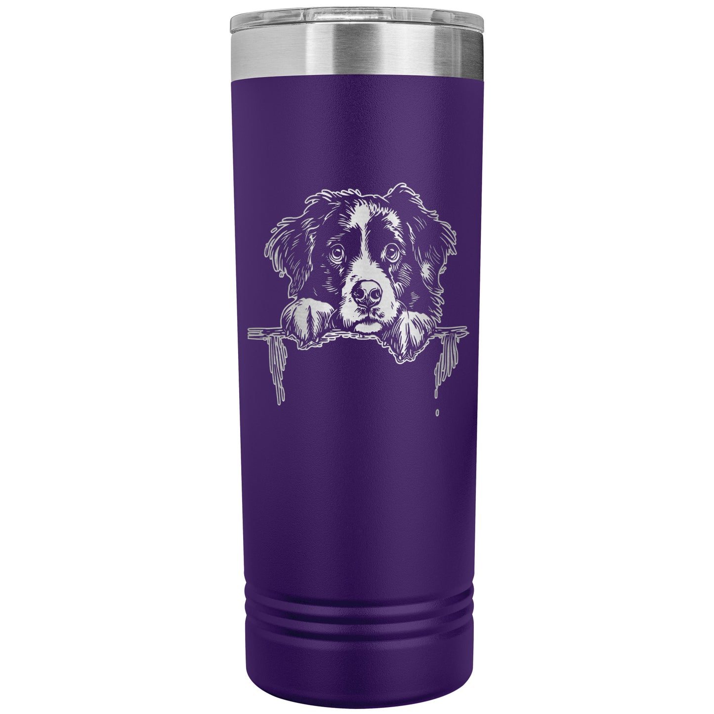 Bernese Mountain Dog Owner Gift Skinny Tumbler 22oz makes a great Berner Lover Gift. Ultra-durable double-wall stainless steel that is vacuum insulated