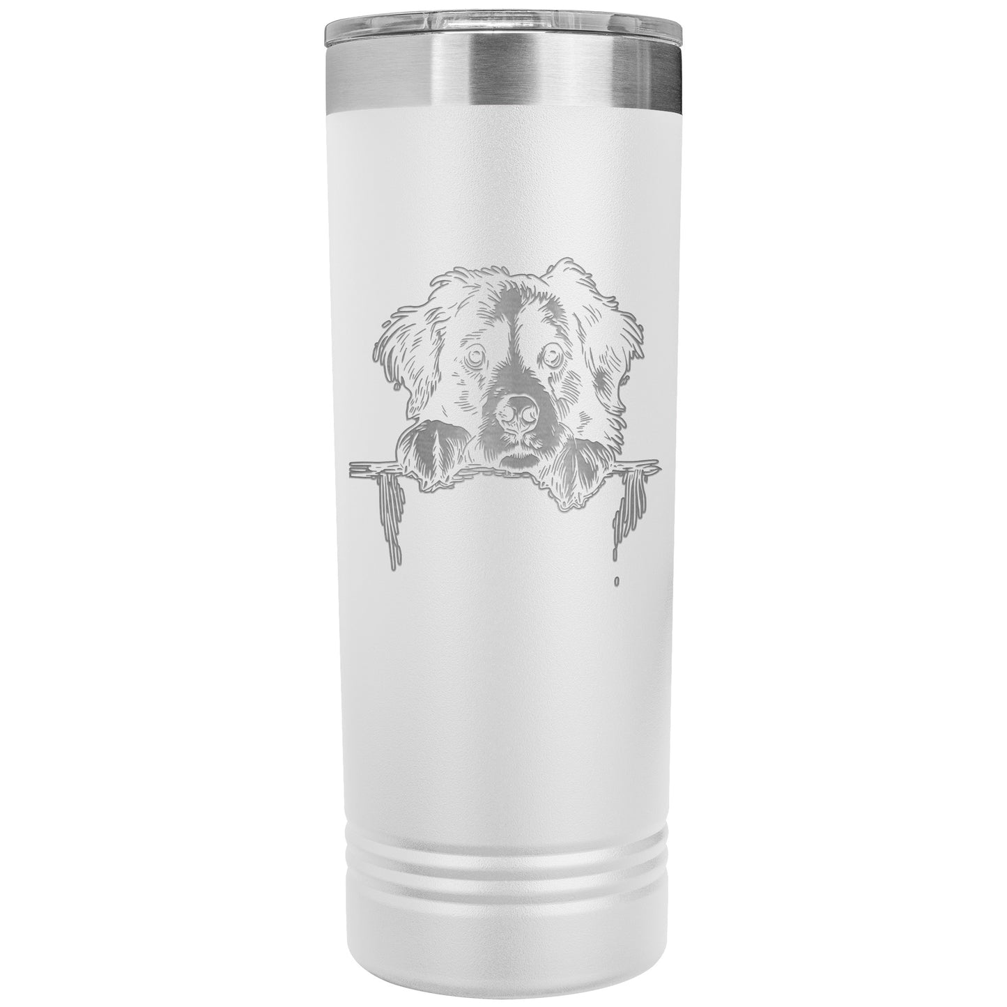 Bernese Mountain Dog Owner Gift Skinny Tumbler 22oz makes a great Berner Lover Gift. Ultra-durable double-wall stainless steel that is vacuum insulated