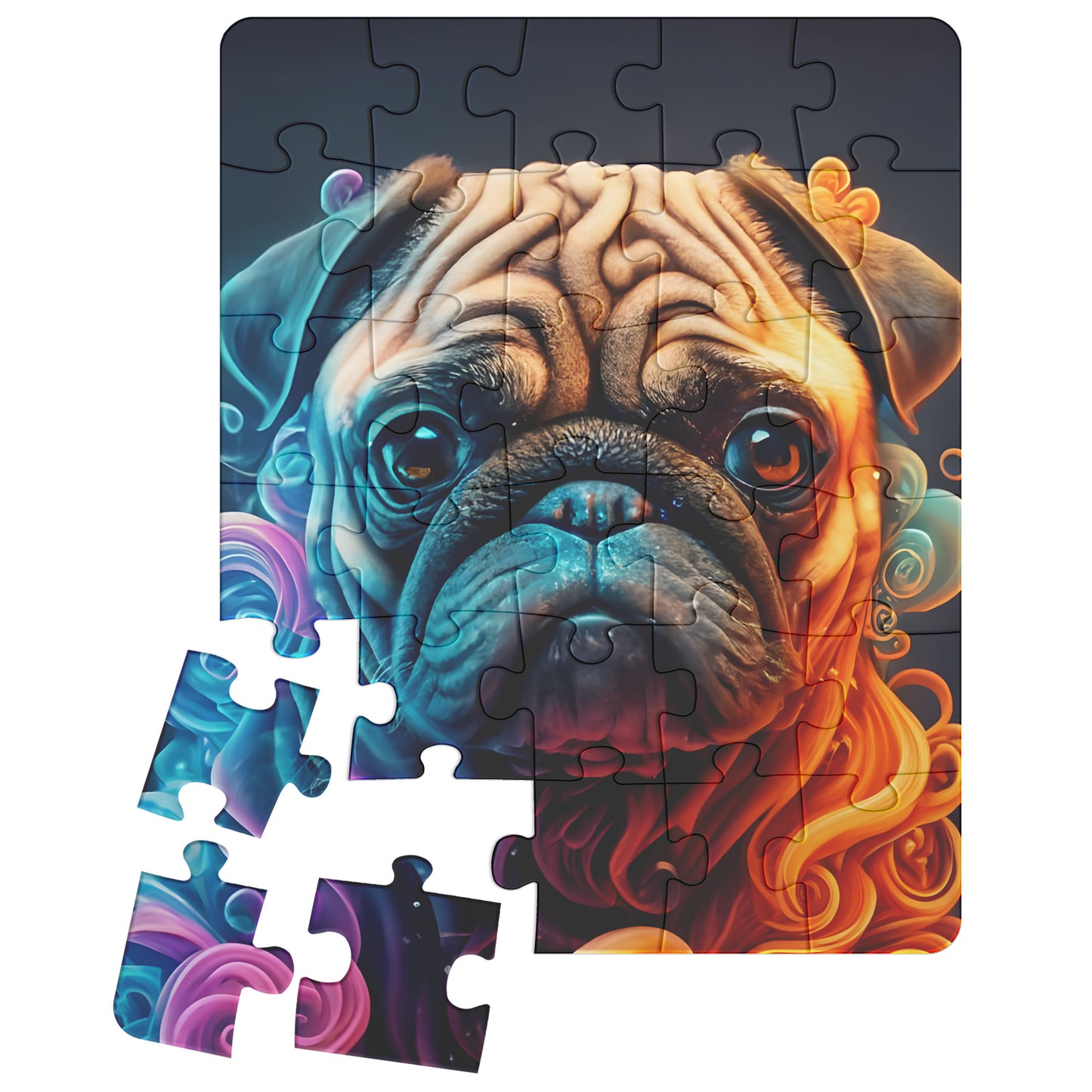 Pug Jigsaw Puzzle 500pc - Pets on Merch