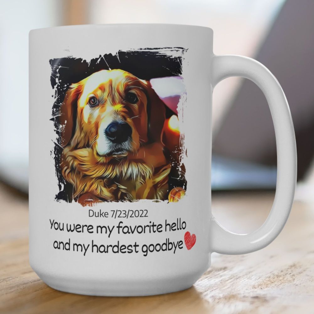 Pet Memorial Photo Mug 15oz