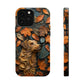 MagSafe Tough Case - Dog and Autumn Leaves Wood Carving Design Dog iPhone Case - Pets on Merch