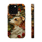 MagSafe Tough Case - Dog and Leaves Wood Carving Design Dog iPhone Case - Pets on Merch