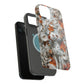 MagSafe Tough Case - Dog and Leaves Paper Sculpture Design Dog iPhone Case - Pets on Merch