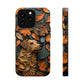 MagSafe Tough Case - Dog and Autumn Leaves Wood Carving Design Dog iPhone Case - Pets on Merch