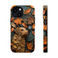 MagSafe Tough Case - Dog and Autumn Leaves Wood Carving Design Dog iPhone Case - Pets on Merch