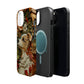 MagSafe Tough Case - Dog and Leaves Wood Carving Design Dog iPhone Case - Pets on Merch