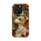 MagSafe Tough Case - Dog and Leaves Wood Carving Design Dog iPhone Case - Pets on Merch