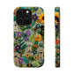 MagSafe Tough Case - Dogs and Flowers Colorful Yarn and Fabric Design Dog iPhone Case - Pets on Merch