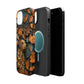 MagSafe Tough Case - Dog and Autumn Leaves Wood Carving Design Dog iPhone Case - Pets on Merch