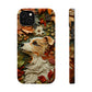 MagSafe Tough Case - Dog and Leaves Wood Carving Design Dog iPhone Case - Pets on Merch