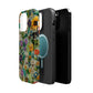 MagSafe Tough Case - Dogs and Flowers Colorful Yarn and Fabric Design Dog iPhone Case - Pets on Merch