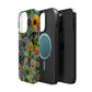 MagSafe Tough Case - Dogs and Flowers Colorful Yarn and Fabric Design Dog iPhone Case - Pets on Merch