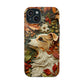 MagSafe Tough Case - Dog and Leaves Wood Carving Design Dog iPhone Case - Pets on Merch