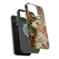MagSafe Tough Case - Dog and Leaves Wood Carving Design Dog iPhone Case - Pets on Merch