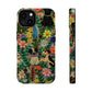 MagSafe Tough Case - Dogs and Flowers Whimsical Colorful Design Dog iPhone Case - Pets on Merch