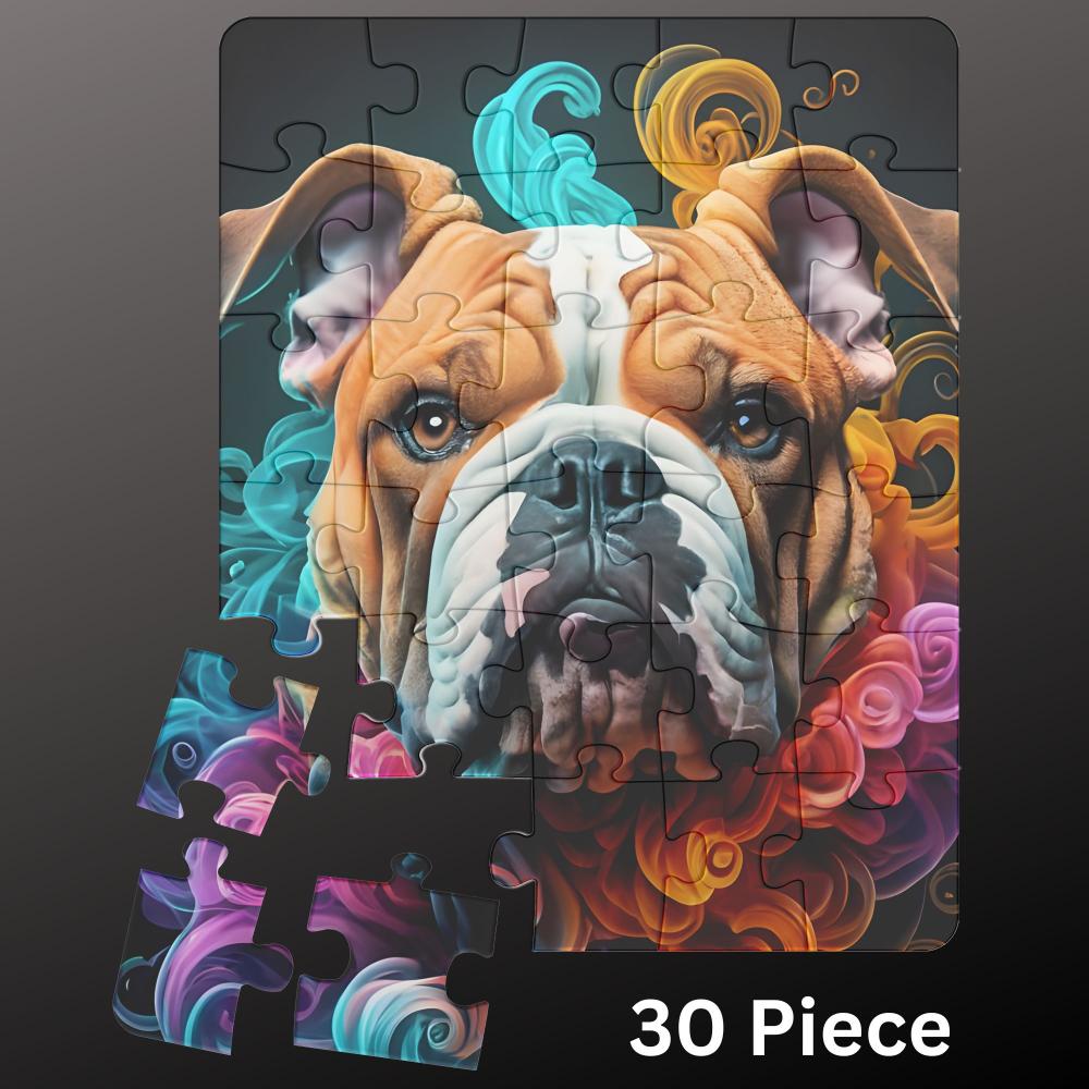Bulldog Jigsaw Puzzle 500 piece Dog Lover Gift for Adults & Kids