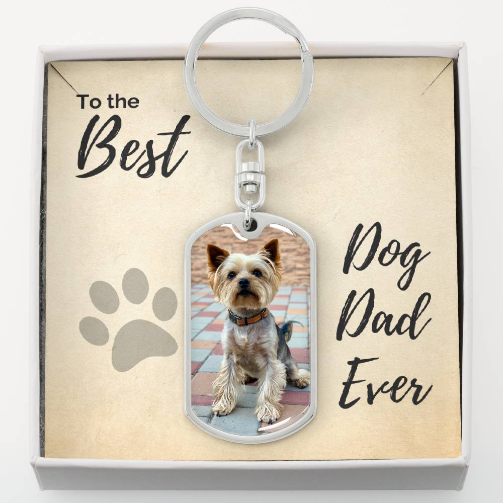 Personalized Dog Dad Keychain Personalized Dog Dad Keychain