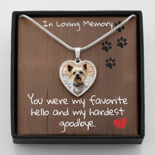 memorial jewellery for pets, dog memorial necklace, pet memorial necklace, dog memorial jewellery, cat memorial necklace, dog remembrance necklace, cat memorial jewelry, pet keepsake jewellery, pet loss jewellery, dog memorial necklace with picture, pet loss necklace, pet remembrance necklace, best pet memorial jewelry, pet memorial necklace with picture, custom pet memorial jewelry - You were my favorite hello and my hardest goodbye